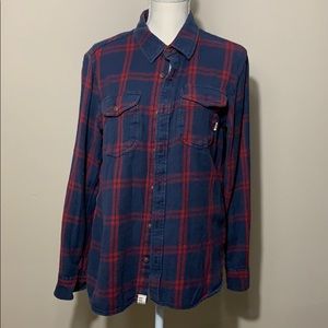 Vans flannel button down